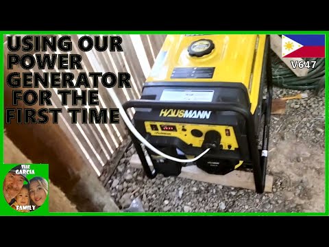 FOREIGNER BUILDING A CHEAP HOUSE IN THE PHILIPPINES - USING OUR POWER GENERATOR FOR THE FIRST TIME