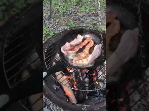 Nothing’s better than bacon made over the fire