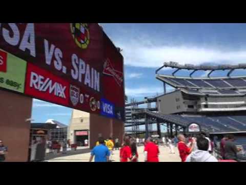 USA vs ESP - Entering Gillette