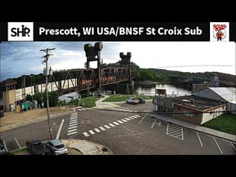 Live webcam view of Prescott St. Croix Lift Bridge Train Cam