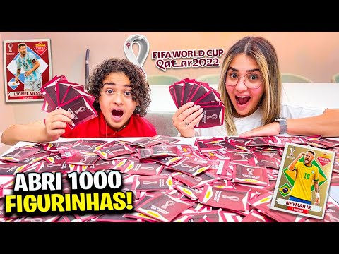 ABRI MAIS DE 1000 PACOTES DE FIGURINHAS DA COPA DO MUNDO... VEIO VÁRIAS RARAS 😱😱😱