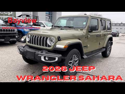 2026 Jeep Wrangler Sahara 4 Door 4x4 for sale at Bayview Chrysler Dodge Jeep Ram in Sarnia, ON