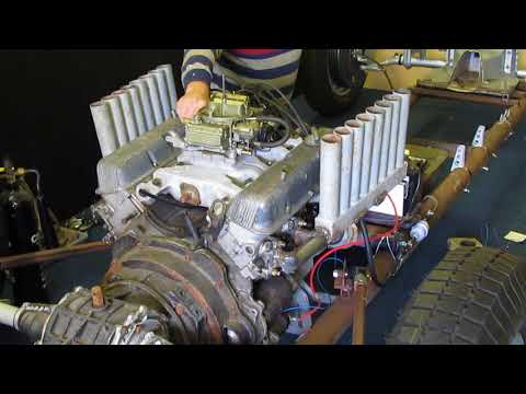 V8 engine start Auto Union copy