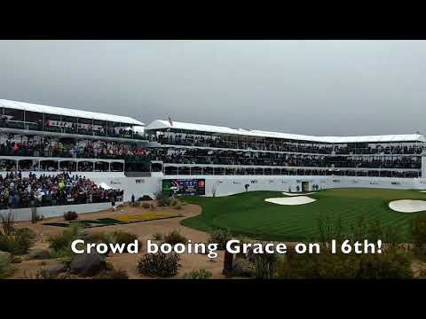 [Phoenix Waste Management Open FR] Crowd booing Grace on 16th