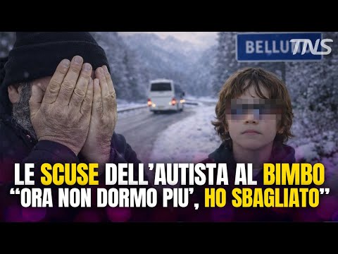 A child left stranded in the snow, the bus driver breaks the silence: "Ready for anything."