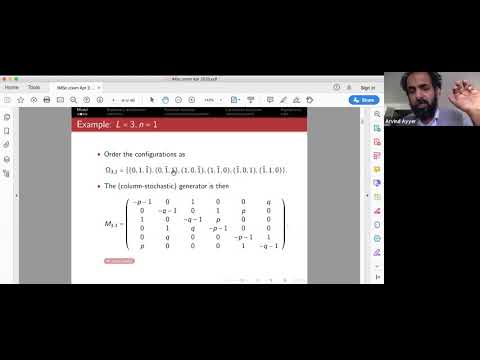 Arvind Ayyer: Combinatorics of an exclusion process driven by an asymmetric tracer