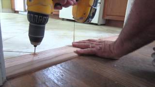 How to install an oak threshold