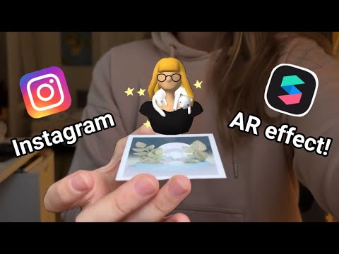 Image tracker / AR business card for Instagram + tap interaction || Spark AR tutorial