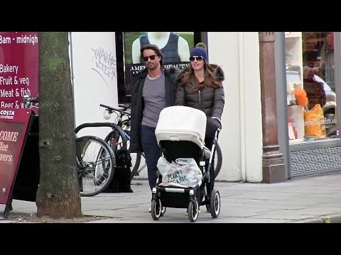 EXCLUSIVE: Tamara Ecclestone and husband walking the baby in London