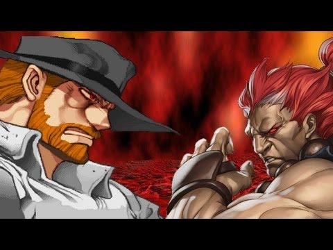 MUGEN--查克-諾里斯 VS.罕見的阿庫瑪 [HQ - 480p] (MUGEN - Chuck Norris VS. Rare Akuma [HQ - 480p])