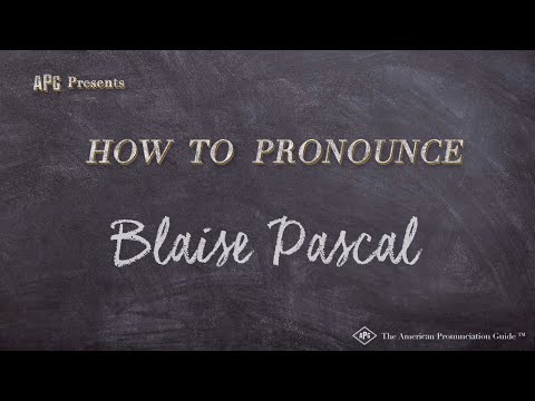 How to Pronounce Blaise Pascal (Real Life Examples!)
