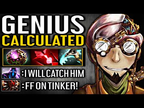 4v5 Tinker GENIUS 100% Game Calculated Tinker Genius play style Dota 2 7.28c Tinker Gameplay.