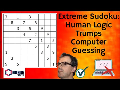Extreme Sudoku: Human Logic Trumps Computer Guessing