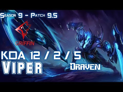 GRF Viper DRAVEN vs EZREAL ADC - Patch 9.5 KR Ranked