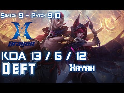 KZ Deft XAYAH vs KAI'SA ADC - Patch 9.10 KR Ranked