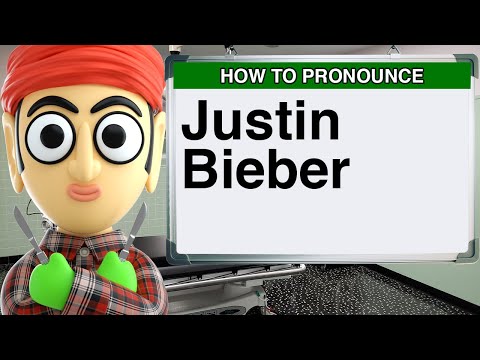 How to Pronounce Justin Bieber Singer