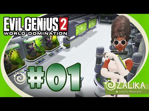 Evil Genius 2 Playthrough Zalika (Hard) - Part 1 - MIND AND MADNESS!!