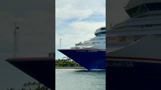 Carnival Sunrise Sets Sail from PortMiami 🛳️ #dream #travel #vacation #cruise