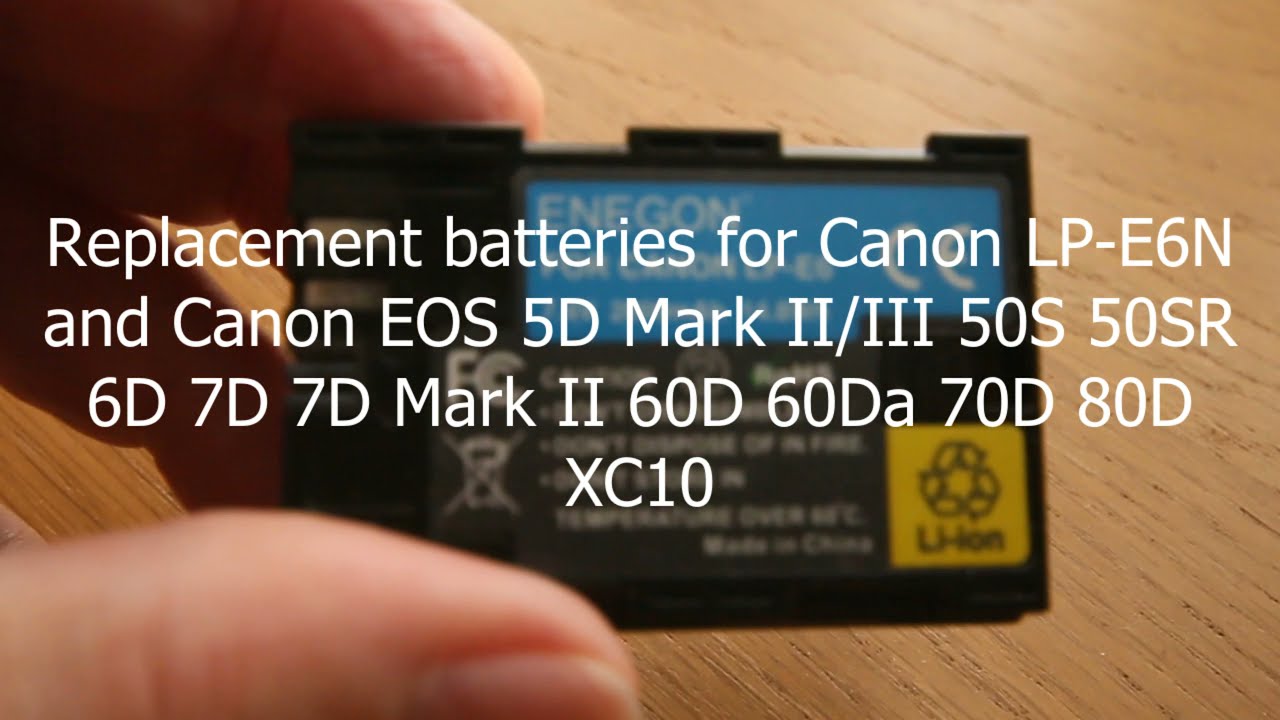 Canon Camera Battery LP-E6 by Enegon 2 Years Later Working Fine
