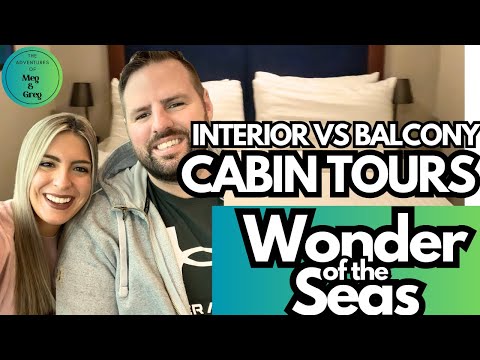 Thumbnail for Wonder of the Seas Cabin Room Tours -Interior Cabin FULL tour versus Oceanview Balcony Cabin