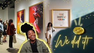 MY FIRST SOLO EXHIBITION🤩Overcoming limiting beliefs, art show tips & tricks, wax seal tips: VLOG