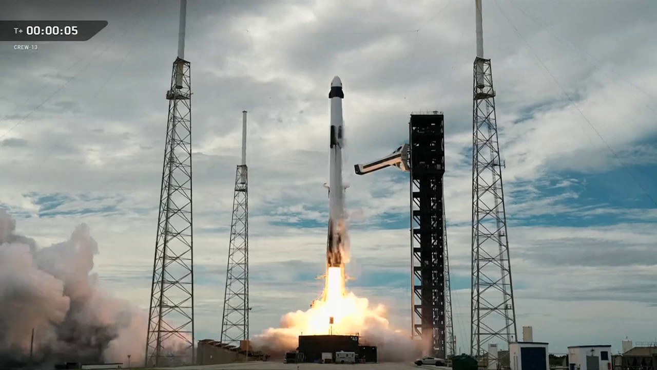 NASA, SpaceX rocket launch sends Crew-13 on mission to ISS
