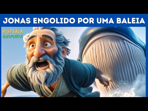 Historia Infantil Animada   Jonas O Homem que Foi Engolido por uma Baleia #HistóriaInfantil