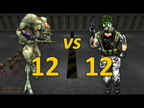 12 Shock Troopers vs 12 OpFor Grunts - Half-Life Opposing Force Retro Battles