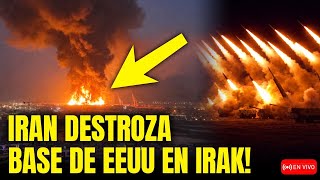 🚨 IRÁN DESTROZA BASE DE EEUU EN IRAK! Ardió Hasta La Última Munición Tras Ataque Masivo