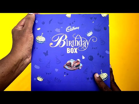 Cadbury Birthday Box With Many Chocolates and Gifts UNboxing - Ibibna