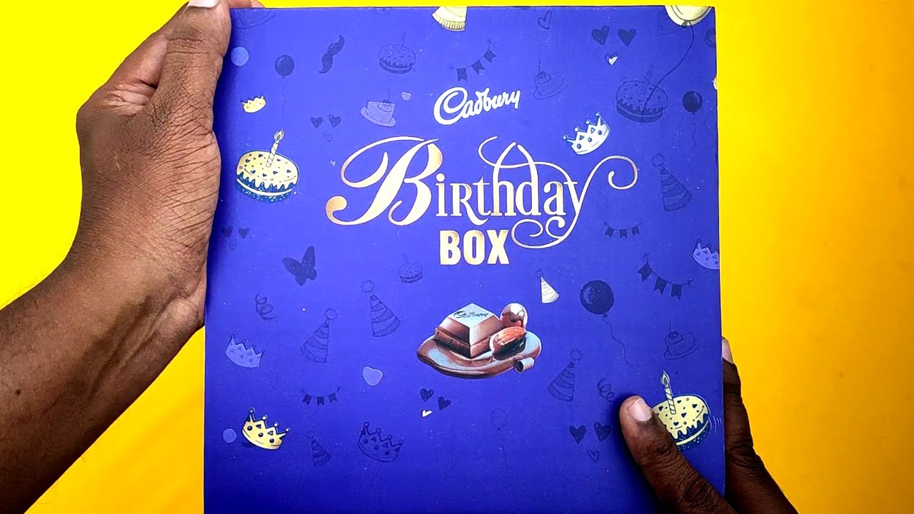 Cadbury Birthday Box With Many Chocolates and Gifts UNboxing - Ibibna