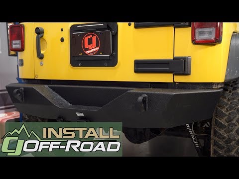 Jeep Wrangler JK Smittybilt Rear Bumper XRC With Hitch 2007-2018 Installation