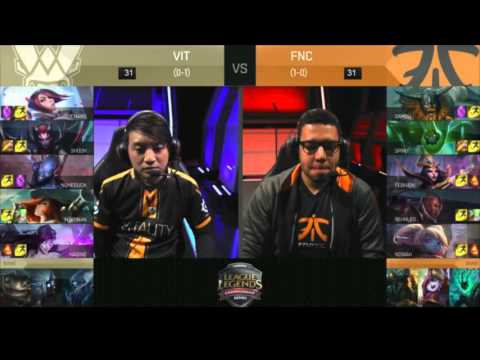 VIT vs FNC | Vitality vs Fanatic | EU LCS Spring 2016 W1D2 | LOL