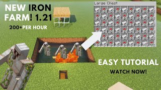 How To Make Iron Farm In Minecraft 1.21 Design - 180+ Per Hour