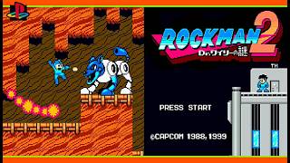 【PS】カプコン『ロックマン2  Dr.ワイリーの謎  - Megaman2 -』＿全14ステージクリア OP~ED