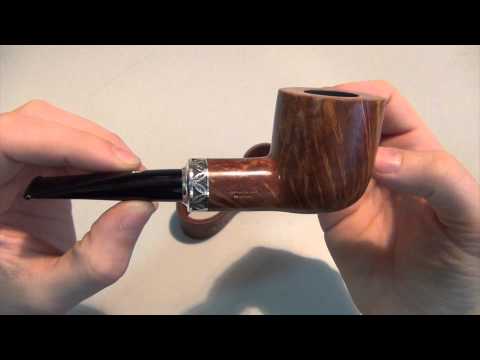 Курительная трубка Rinaldo Egea 05 Natural Double Silver Billiard