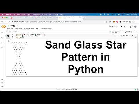 Sand Glass Star Pattern In Python Ccbp Python Assignment 2 Problem Solution