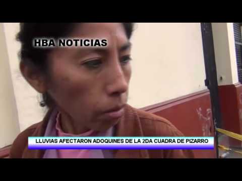 LLUVIAS AFECTARON ADOQUINES DEL CERCADO - HBA NOTICIAS 2014