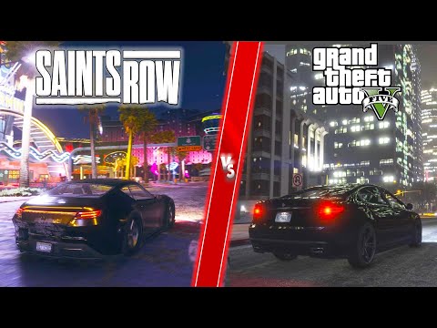 GTA 5 vs Saints Row | Direct comparison! Attention to Detail & Graphics!