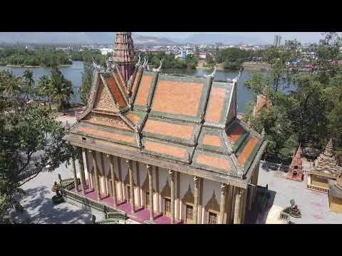 Fish Island Wat.  Kampot, Cambodia.