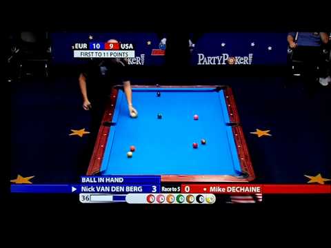 Mosconi Cup Day 4 Match 5 Van den Berg vs Dechaine