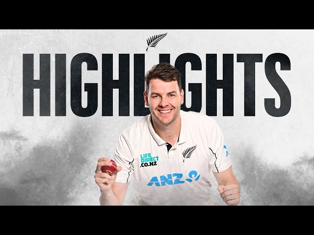 Greaves and Roach Grind it Out | Highlights | New Zealand v West Indies | 1st Test Day 5