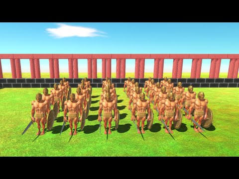 30 ACHILLES VS 30 FACTION FANTASY AND INFERNALS & MUTANT | Animal Revolt Battle Simulator