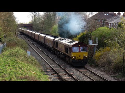 DB Cargo Class 66 No. 66004 on 6Z77 Margam T.C - Hope(Earles Sdgs) on 14.04.21 - HD