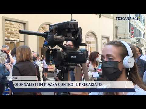 2021-06-01 FIRENZE - GIORNALISTI IN PIAZZA CONTRO IL PRECARIATO