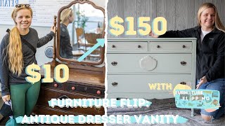 | Goodwill Thrift Flip | FLIPPING AN ANTIQUE DRESSER | FURNITURE FLIPPING TEACHER |