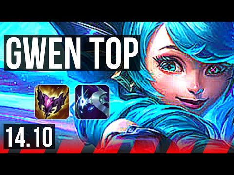 GWEN vs QIYANA (TOP) | 8/1/9, Godlike | EUW Master | 14.10