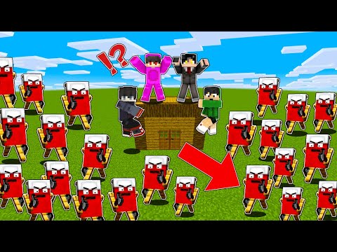 We Are SURROUNDED By EVIL BED in Minecraft! (Tagalog)