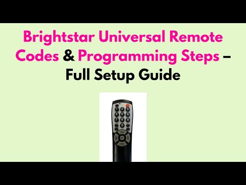 Brightstar Remote Control Codes