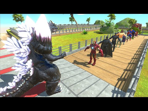 SPACE GODZILLA OASIS DEATH RUN - Animal Revolt Battle Simulator